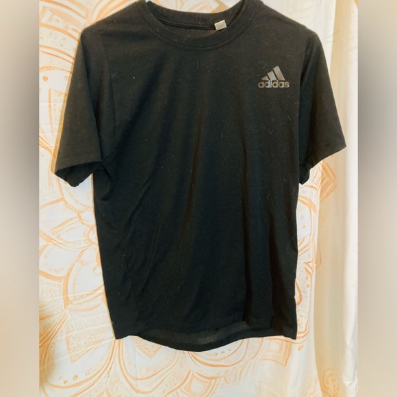 Adidas Men’s Jogger pants w/ Yellow Stripes & Black T-shirt Bundle - Picture 9 of 10